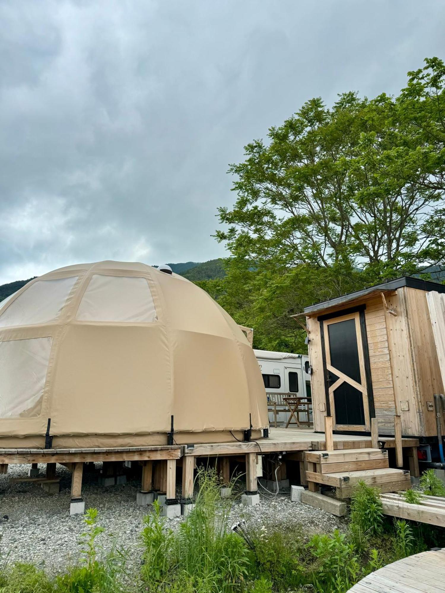 Fuji Dome Glamping Hotel Fudzsikavagucsiko Kültér fotó